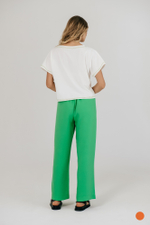 Широкие зелёные брюки Тамбовчанка