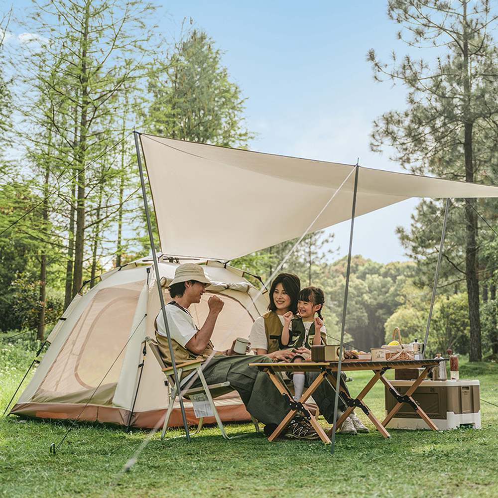 ПАЛАТКА NATUREHIKE ANGO PICNIC AUTOMATIC TENT С НАВЕСОМ