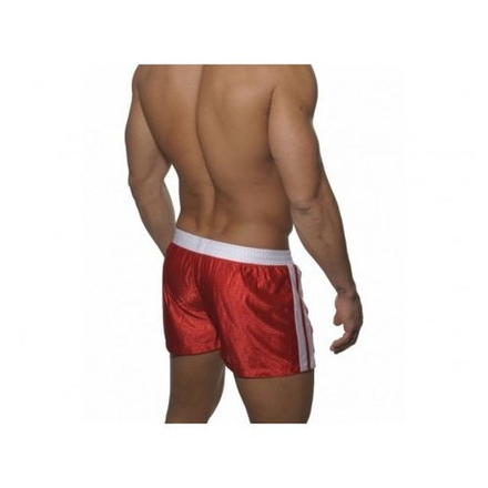 Мужские спортивные шорты красные с белым поясом ES Collection SHORTS RED - WHITE