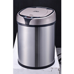 Ведро для мусора сенсорное, круглое, нерж, внутр ведро, Foodatlas JAH-9111, 8 л