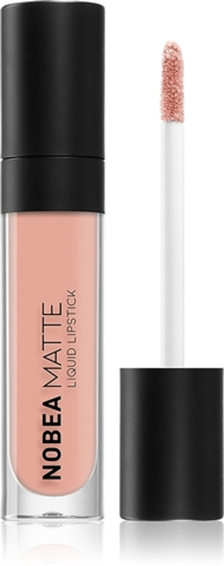 NOBEA Day-to-Day Matte Liquid Lipstick - Матовая жидкая помада оттенок Cool Pink #M01, 7 ml