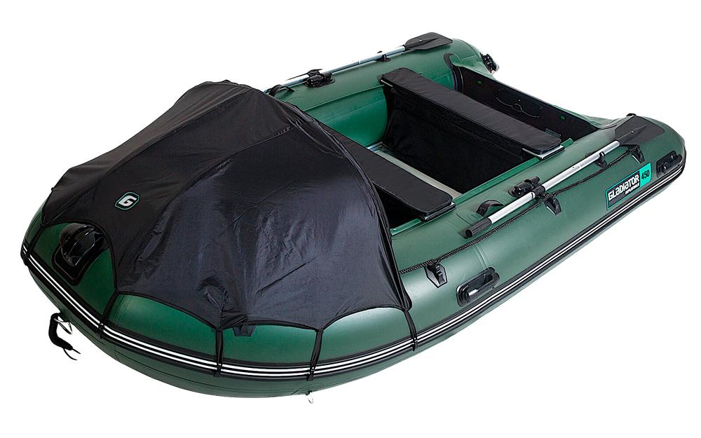 Лодка ПВХ Gladiator Professional D450AL с алюминиевым полом