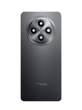 Задняя крышка для Oppo Reno 12F серая (Grey) со стеклом камеры