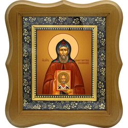 Константин Косинский, Старорусский преподобный. Икона на холсте.