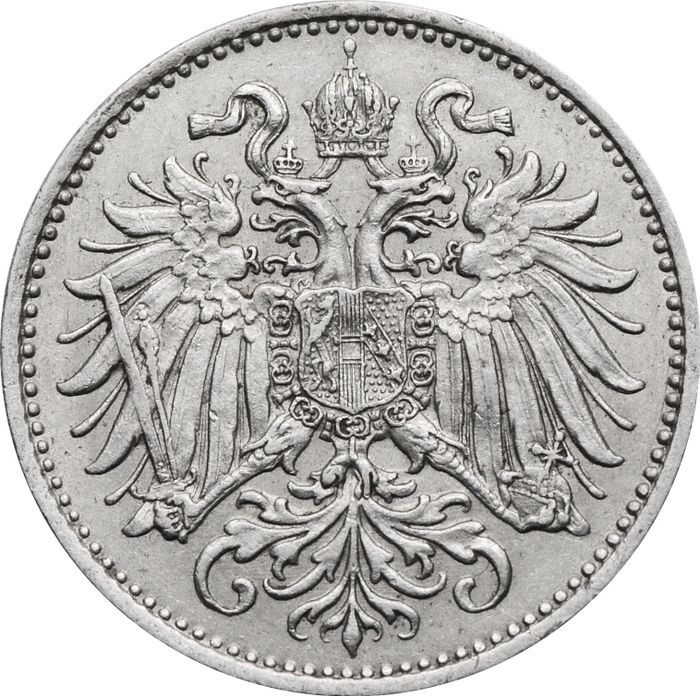 10 геллеров 1892-1911 Австрия XF