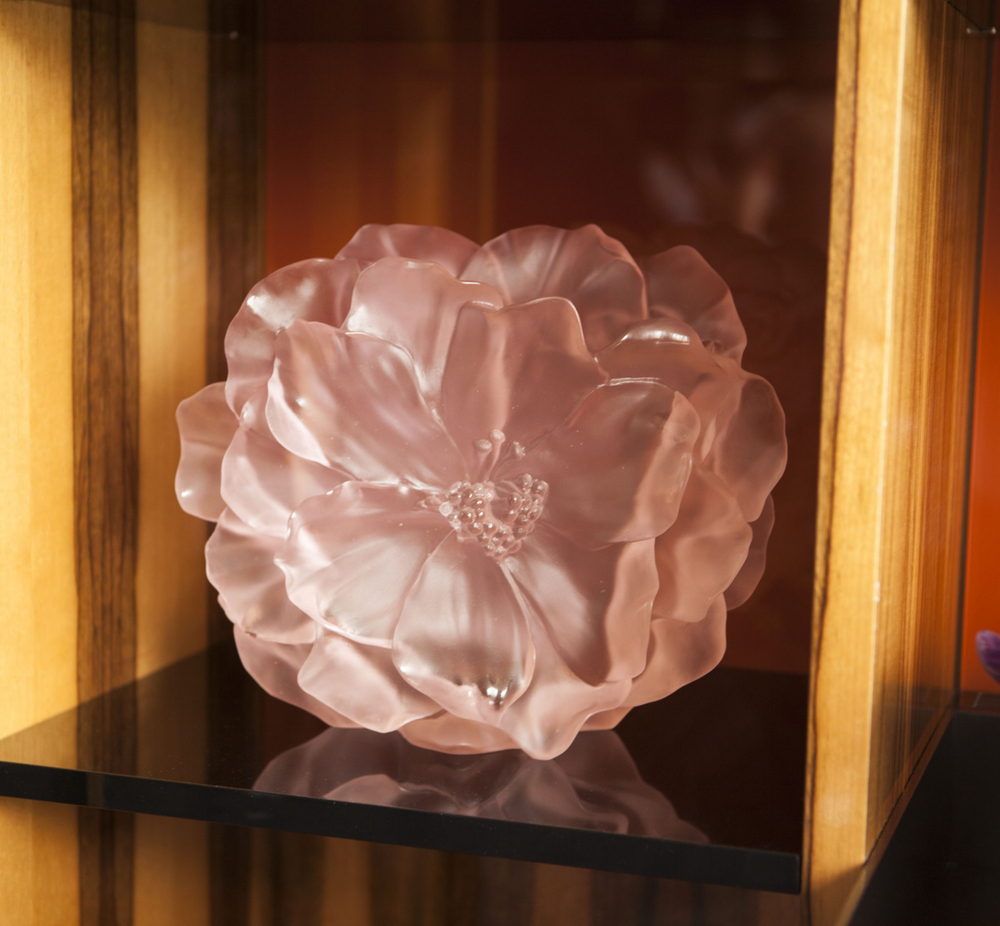 Ваза Camellia розовая, 28 см