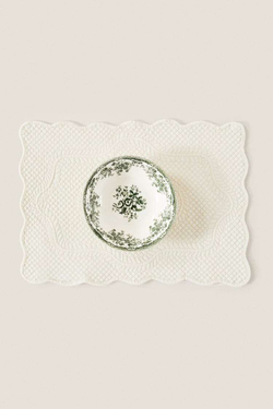 ZARA HOME САЛФЕТКА ИЗ СТЕГАНОГО ТРИКОТАЖА, СВЕТЛО-БЕЖЕВЫЙ