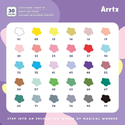 Arrtx акриловые маркеры, 30 шт, Pastel 30A