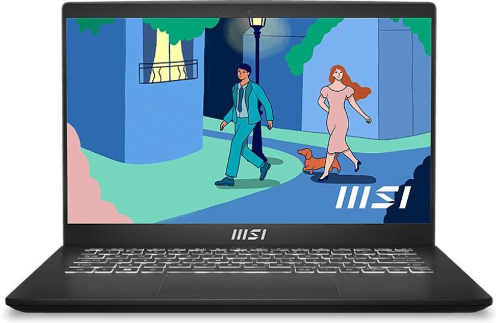 Ноутбук MSI Modern 14 C5M-012RU, 14&amp;quot; (1920x1080) IPS/AMD Ryzen 5 5625U/16ГБ DDR4/512ГБ SSD/Radeon Graphics/Windows 11 Home, черный [9S7-14JK12-012]