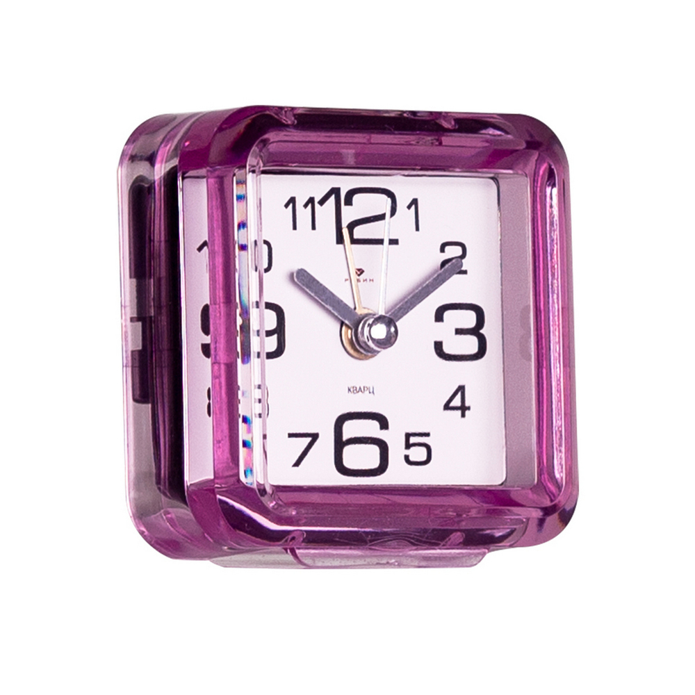 Будильник РУБИН В1-004 корпус розовый "Классика"