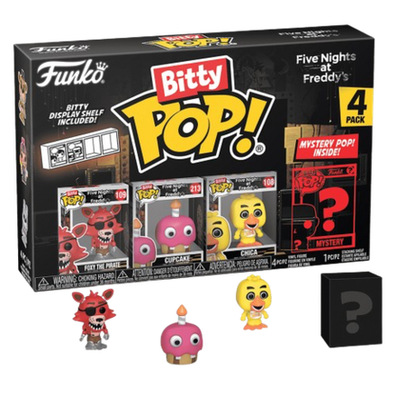 Фигурка Funko Bitty POP! FNAF Foxy The Pirate+Cupcake+Chika+Mystery