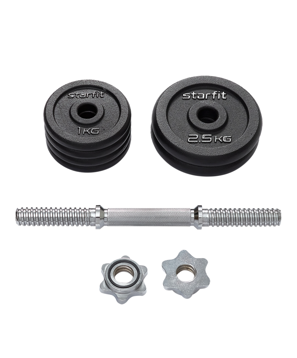 Гантель разборная чугунная в коробке DB-715, 10 кг