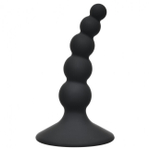 Изогнутый анальный стимулятор на присоске Curved Anal Plug (8,5 см , черный) (Цвет: черный)