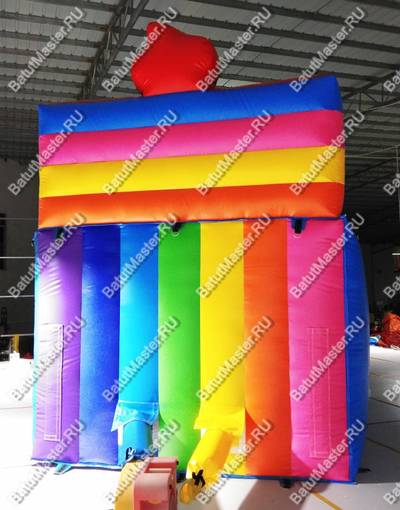 Надувная горка "В гостях у клоуна" 6,5*3*4 м