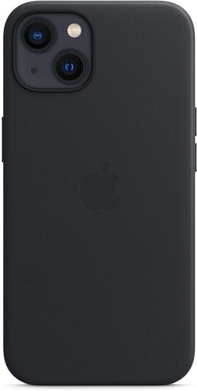 Чехол Apple MagSafe для iPhone 13, кожа, «тёмная ночь»