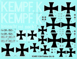 62403 I Love Kit 1/24 Истребитель Fokker Dr.I