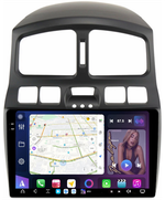 Магнитола для Hyundai Santa Fe 1 Classic 2000-2013 - FarCar GX3048M монитор 9.5" 2K QLED на Android 14, TS20, 6+128Гб, CarPlay, 4G SIM-слот