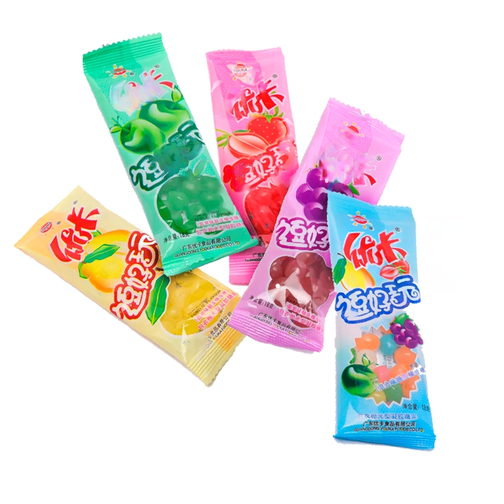 Конфеты жевательные Youka Fruit Flavour в ассортименте 18 г.