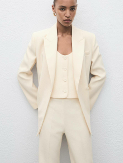 Костюмные брюки прямого кроя со средней посадкой