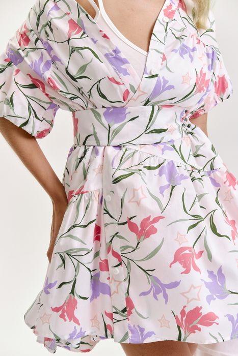 ПЛАТЬЕ ДАЙВИ ЦВЕТОЧНЫЙ ПРИНТ