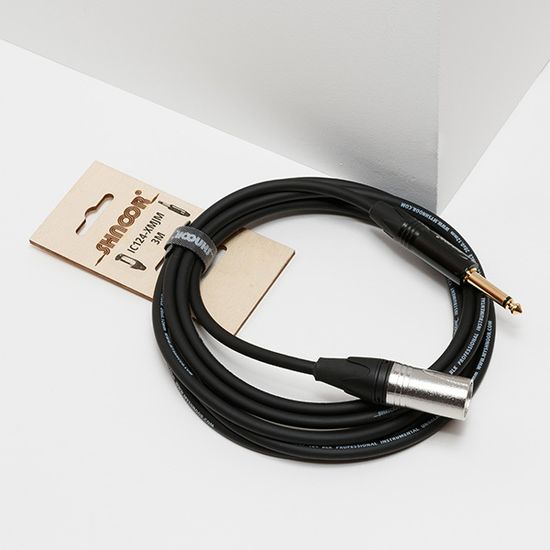 Кабель инструментальный, XLRM-6.35мм моно, 10м, SHNOOR IC124-XMJM-10m