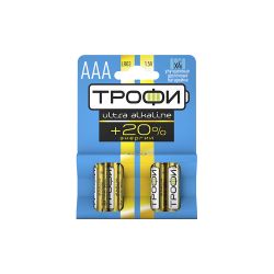 Батарейки Трофи LR03-4BL ENERGY MAX Alkaline