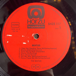 Винтажная виниловая пластинка LP Die Beatles Please Please Me Und Andere Knuller (Germany 1973)