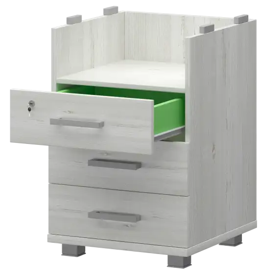 Корпус тумбы приставной  НТ-320 438x444x725 Аргентум