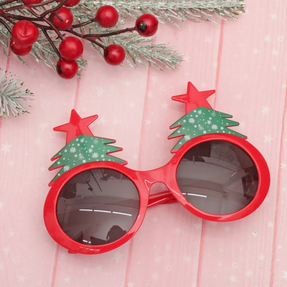 Очки карнавальные «Весёлые ёлочки» 14,5*9,8 см