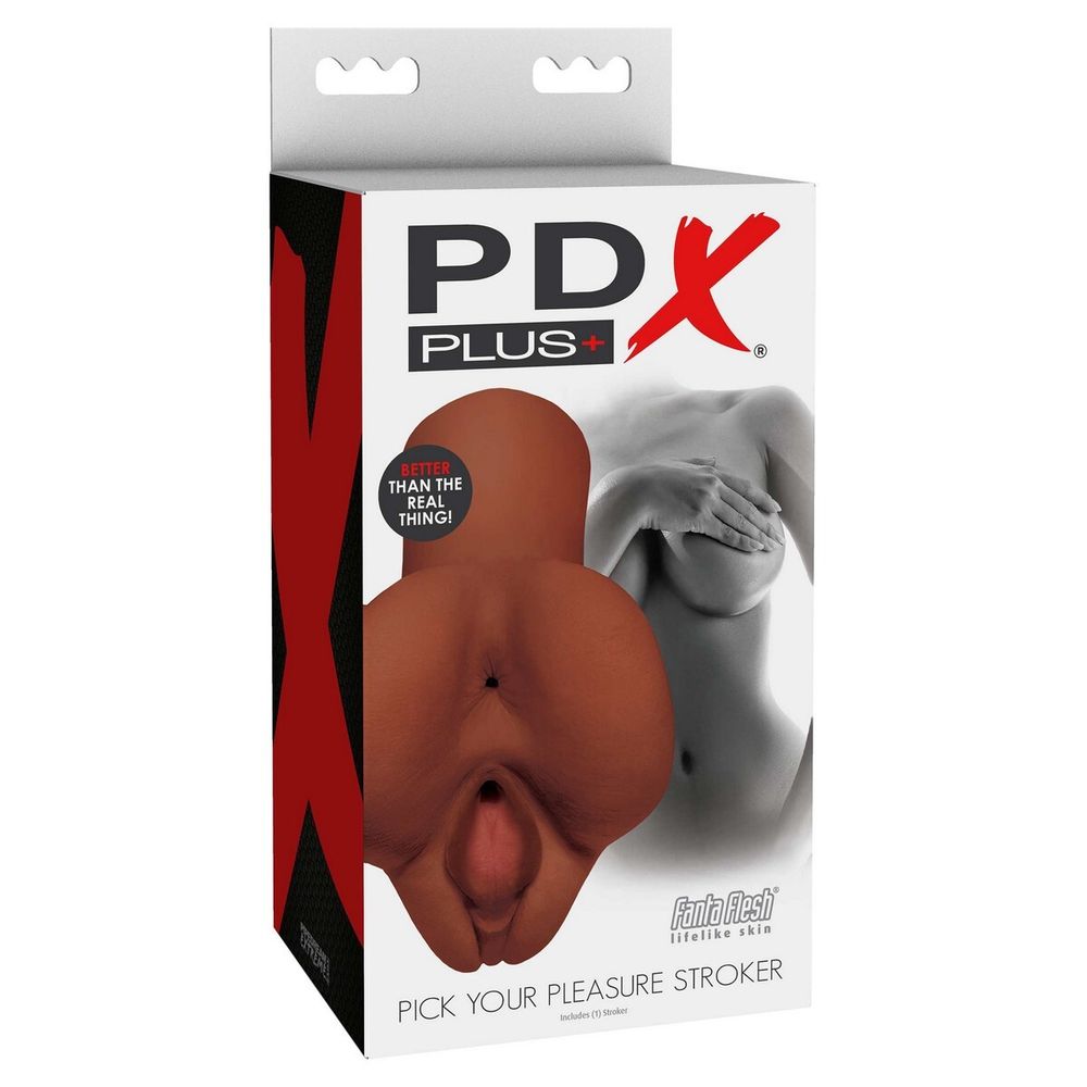 RD60829 / Мастурбатор вагина и анус PDX Plus Pick Your Pleasure Stroker Brown