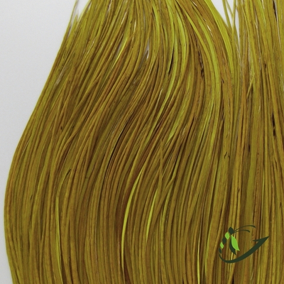 Перо из седла петуха Yellow Olive