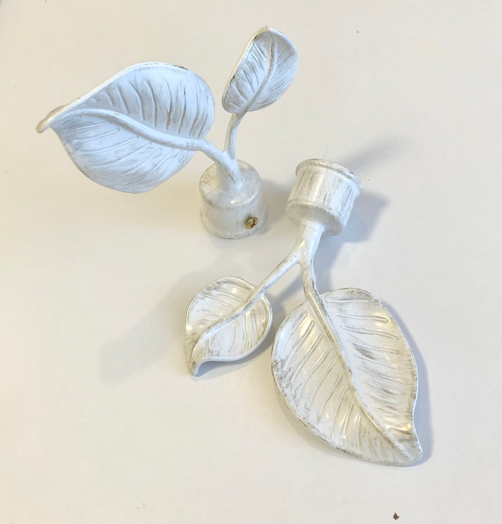 Карниз кованый для штор Ост Вяз d 25/16 двухрядный, цвет белое золото