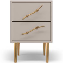 Тумба Арт Колор matte Стайл Голд Серый агат матовый