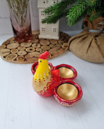 Фарфоровая подставка для яиц "Курочка"