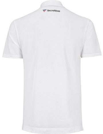 Мужское теннисное поло Tecnifibre Polo Pique - белый