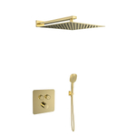 Встраиваемый термостат. смеситель для душа с троп. и руч. душем RS SMART K85T2011OC золото