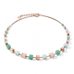 Колье Coeur de Lion Green Beige 5059/10-0510 цвет белый, зеленый