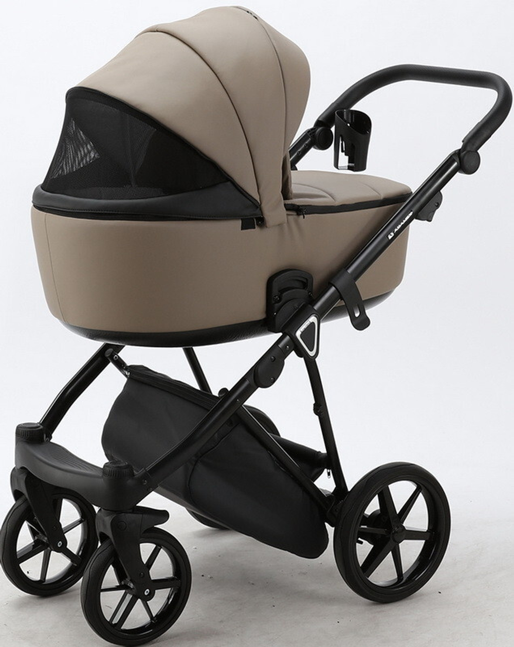 Детская коляска Adamex Porto Deluxe 2 в 1 PO-SA09 (БЕЖ.КОЖА)