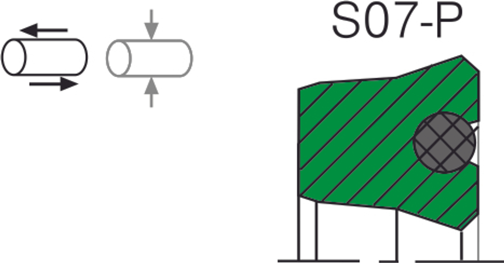 Уплотнение штока S07-P