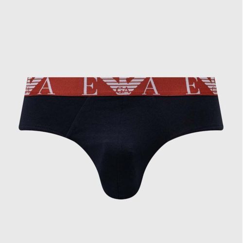 Набор мужских трусов брифов 3в1 темно-синие Emporio Armani 111734_4F715 64135