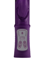 Фиолетовый вибратор Tarzan 2.0 с отростками для дополнительной стимуляции - 23,9 см. (Цвет: фиолетовый)