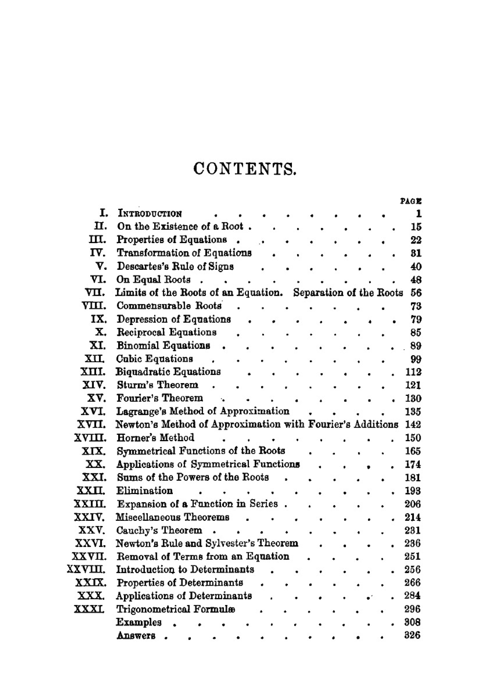 An elementary treatise on the theory of equations, with a collection of examples | I. Todhunter