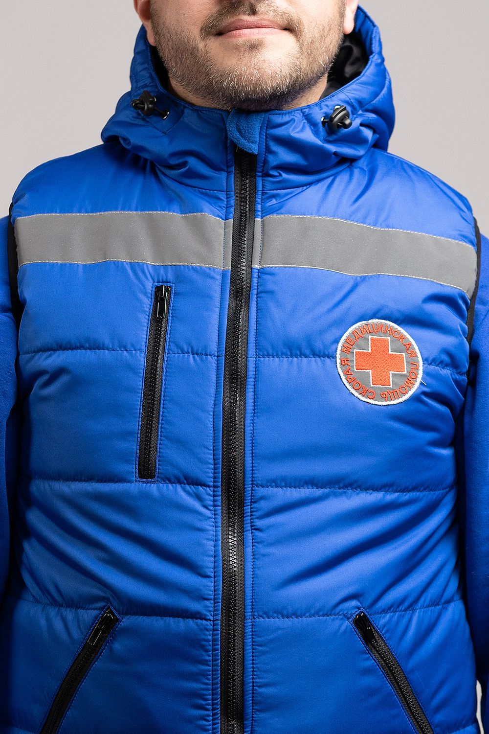 Жилет утепленный с капюшоном  мужской СП MedicLine