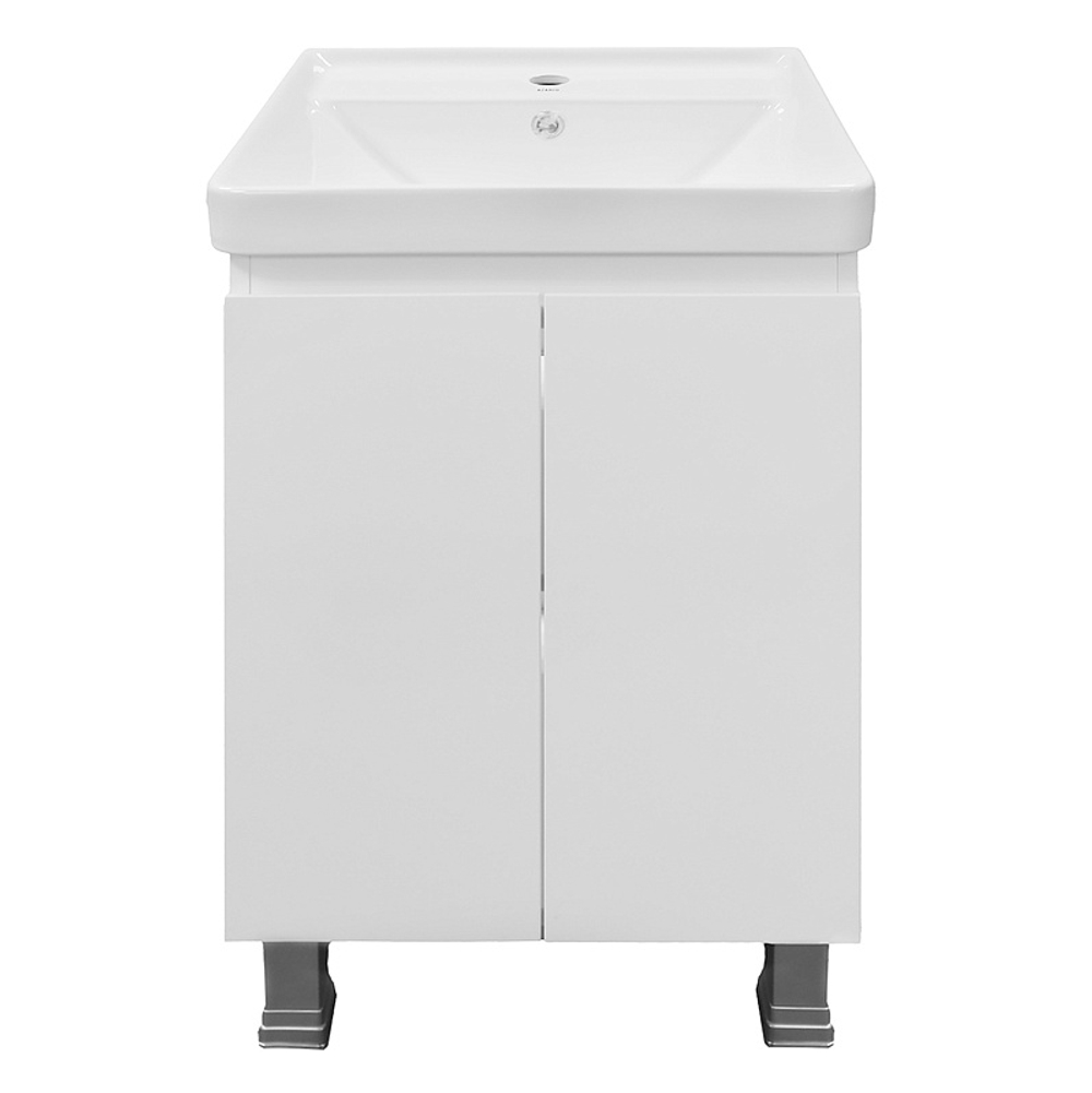 Комплект Тумба Azario Мила 50/Н напольная с раковиной Monte 50, белый (CS00097990)