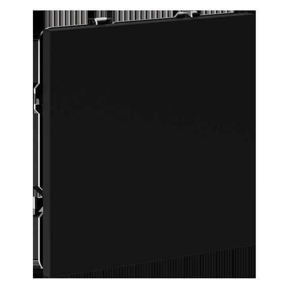 Заглушка Voltum S70 с суппортом, (черный матовый) VLS080108