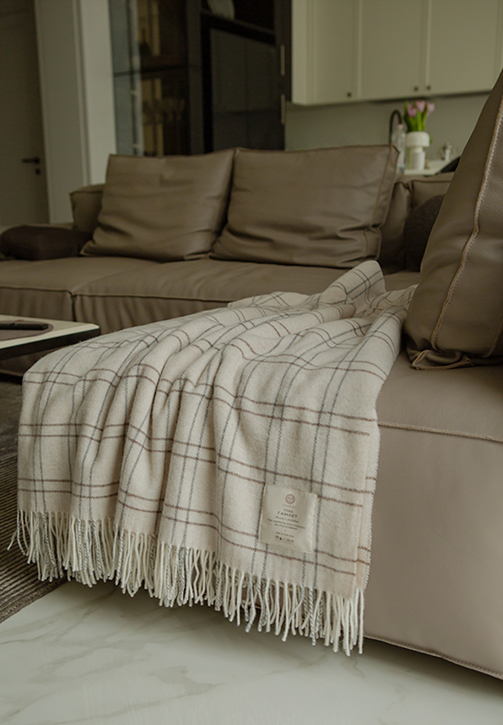 Плед 150x210 Luxberry Гамлет бежевый