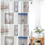 Штора для ванной EVA 180*180"Селфи» Сердечки