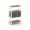 Shelf System Односекционный стеллаж трехярусный с ящиками SN.STM-312 Дуб Табак/Антрацит/Металл Белый