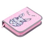 Пенал 1 отделение 200*140*40 Berlingo Sweet bunny, откидная планка, полиэстер
