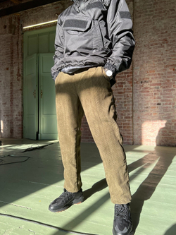 Чиносы BLK CROWN Compton Cord Olive